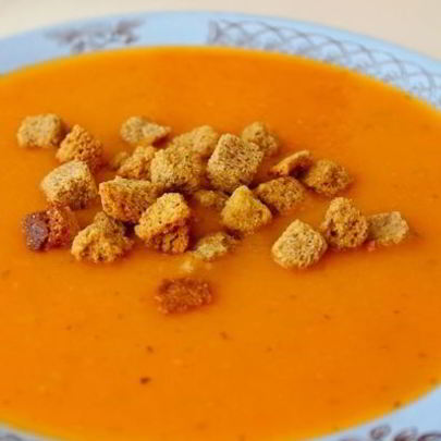 Томатно-тыквенный суп-пюре