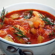 Рецепт Томатного супа-пюре с курицей