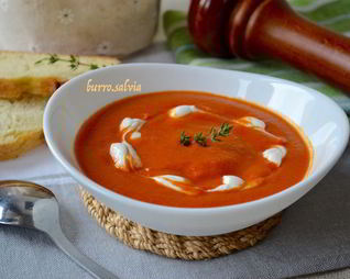 Томатный суп-пюре с нутом