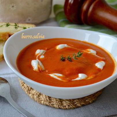 Томатный суп-пюре с нутом