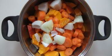 тыквенный суп-пюре с кокосовым молоком и имбирем