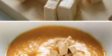 тыквенный суп-пюре с сыром