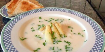 вкусный и простой суп пюре из спаржи