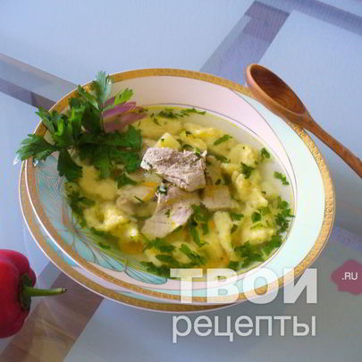 Суп с галушками