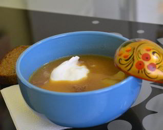 Суп с говядиной