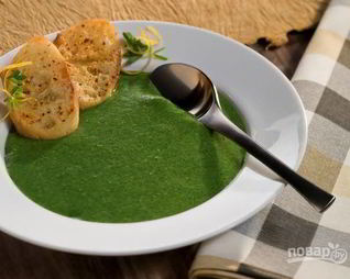 Суп со шпинатом