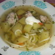 Рецепт Супа вермишелевого с фрикадельками
