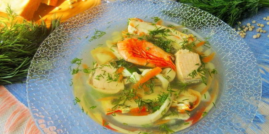 Рецепт супчика по-сахалински с кальмаром