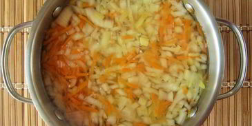 супчик по-сахалински с кальмаром