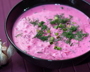 Свекольник на кефире