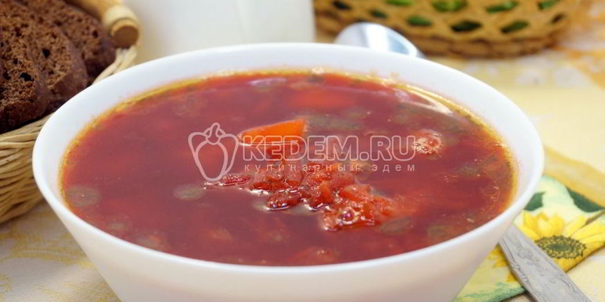 Рецепт свекольника постного