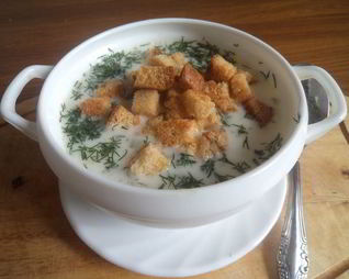 Простой сырный суп