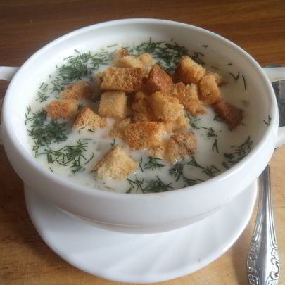 Простой сырный суп