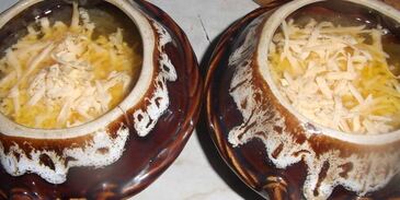 сырно-луковый суп с чесночными гренками