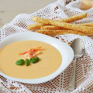 Рецепт Сырного крема-супа с креветками