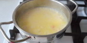 сырный крем-суп с креветками