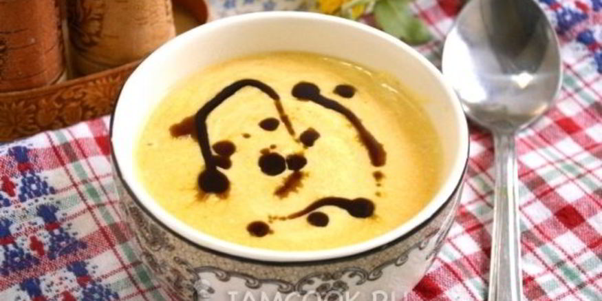 Рецепт сырного крема-супа с тыквой