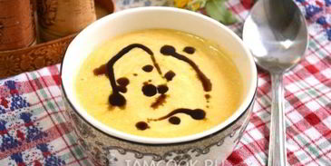 сырный крем-суп с тыквой