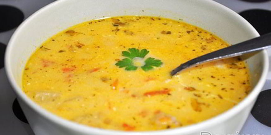 Рецепт сырного куриного супа с помидорами