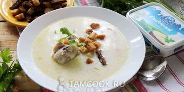 сырный суп по-французски с курицей