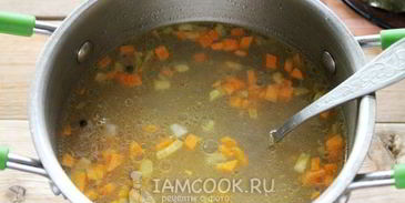 сырный суп по-французски с курицей