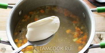 сырный суп по-французски с курицей