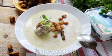 сырный суп по-французски с курицей