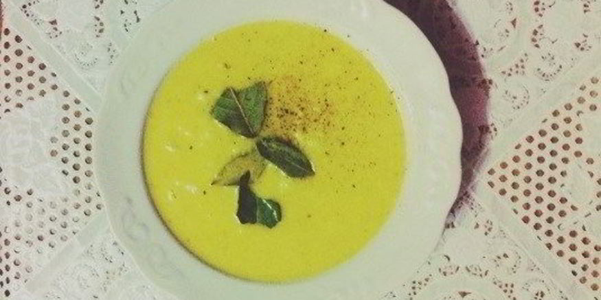 Рецепт сырного супа-пюре с черносливом и цветной капустой