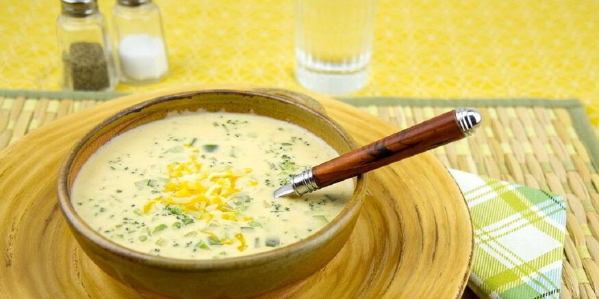 Рецепт сырного супа-пюре с курицей