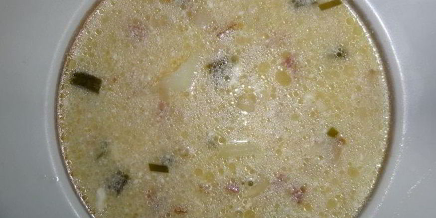 Рецепт сырного супа с беконом