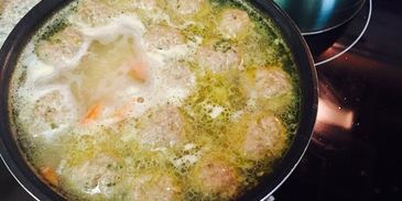 сырный суп с фрикадельками