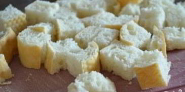 сырный суп с гренками