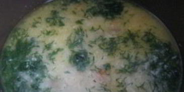 сырный суп с грибами