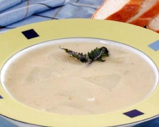 Сырный суп с кольраби