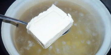 сырный суп с копченой курицей