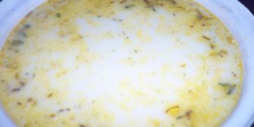 сырный суп с копченой курицей