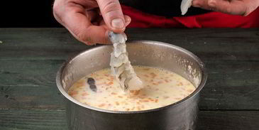 сырный суп с креветками