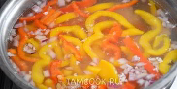 сырный суп с курицей и вермишелью