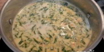 сырный суп с лососем