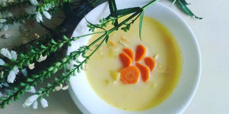 Рецепт сырного супа с морковью