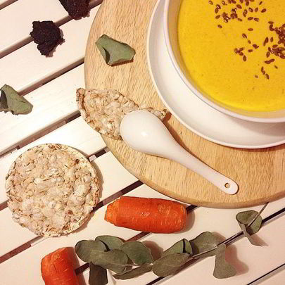 Сырный суп с пастой карри