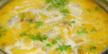 сырный суп с шампиньонами