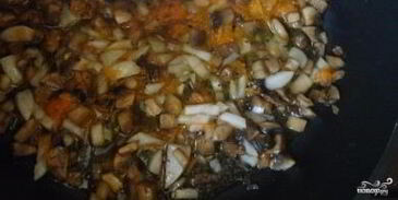 сырный суп с вешенками