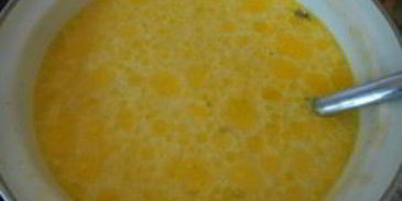 сырный суп с вешенками