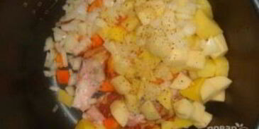 сырный суп со свининой в мультиварке