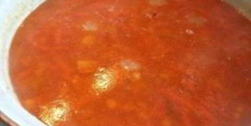 томатный суп с чечевицей