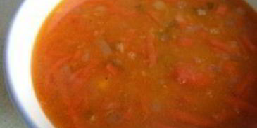 томатный суп с чечевицей