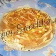 Рецепт Томатного супа с кукурузой