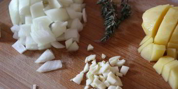 тыквенный суп с тимьяном и яблоками