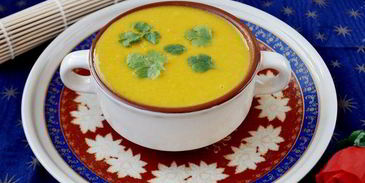 тыквенный суп в азиатском стиле